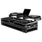 Odyssey FZGSPDJ12W Flight Coffin Case for 12″ Format DJ Mixer and Two Standard Position Turntables - Hollywood DJ