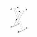 Gravity GKSX2W Keyboard Stand X-Form, Double, White - Hollywood DJ