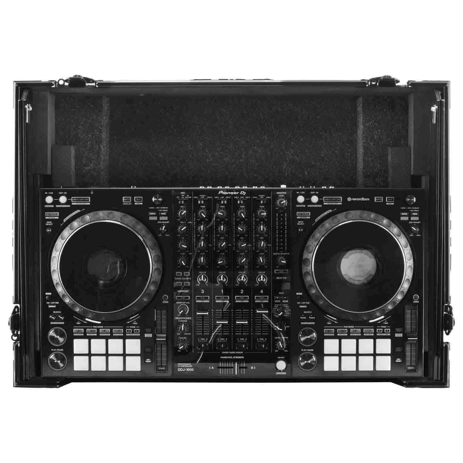 Open Box: Odyssey FZGSDDJ1000BLCW DJ Case for Pioneer DDJ-1000 / DDJ-1000SRT DJ Controller with Patented Glide Platform and Corner Wheels - Black - Hollywood DJ