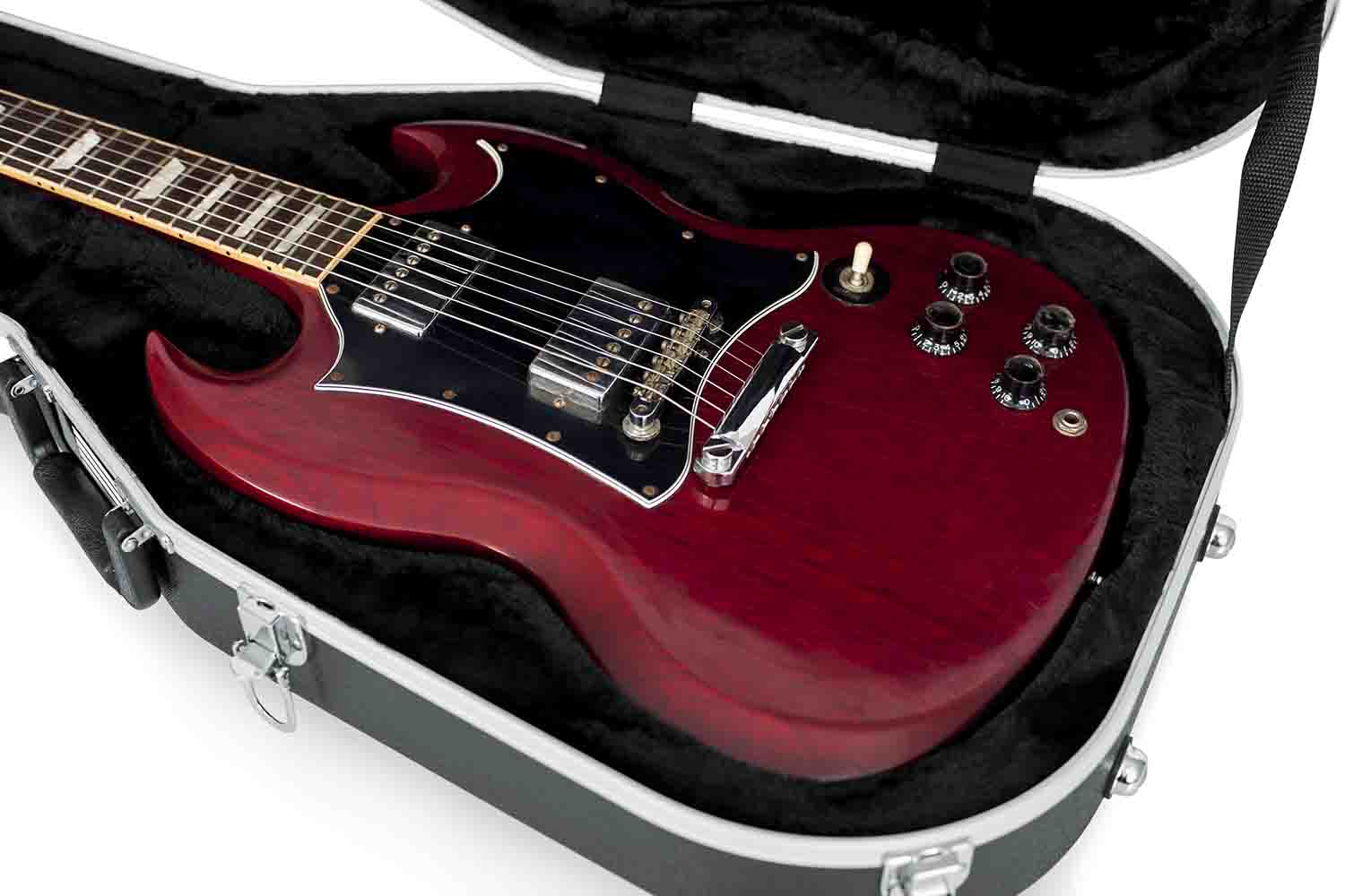 Gator Cases GC-SG Deluxe Molded Guitar Case for Solid-Body Electrics and Gibson SG Guitars - Hollywood DJ