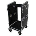 ProX T-18MRSSMK2, 18U Rack x 10U Top Mixer DJ Combo Flight Case - Hollywood DJ