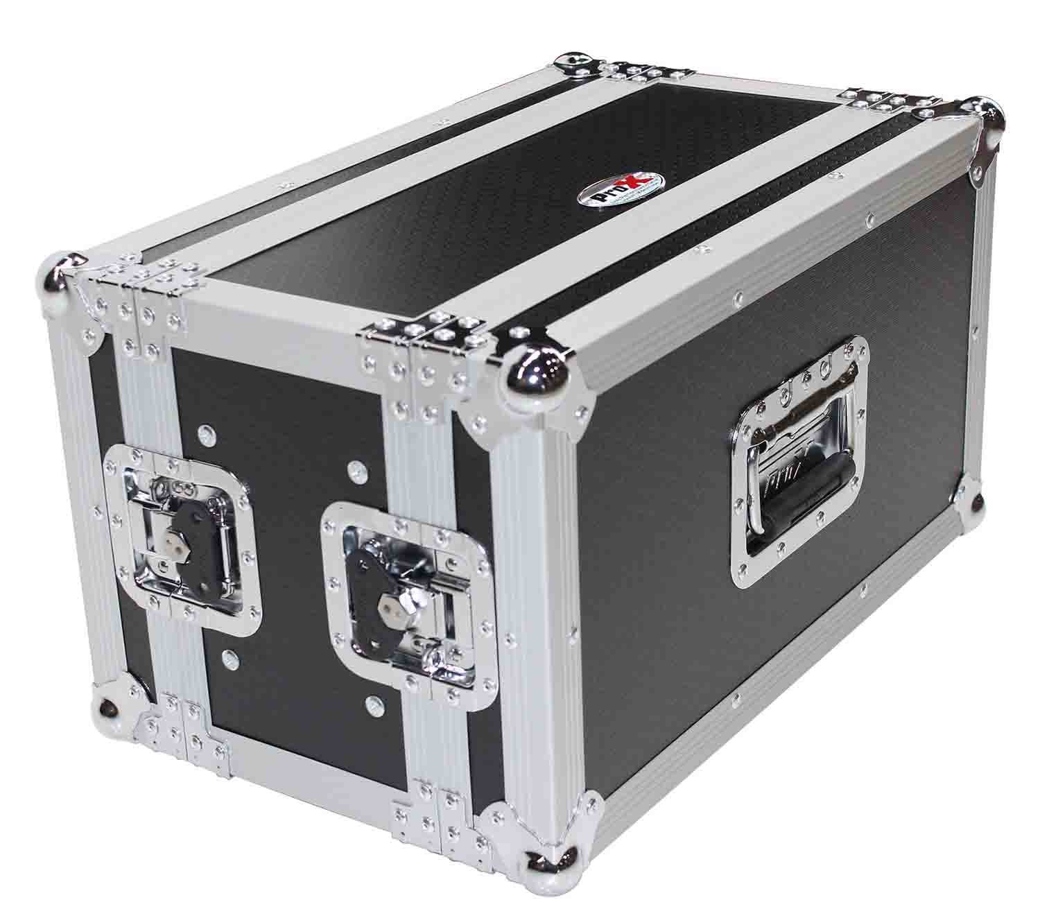 ProX X-6U7D 6U Deluxe Effects Rack 7 In Deep Rail to Rail with Handles - Hollywood DJ