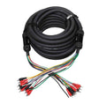 ProX XC-MEDOOZA50, 10 RCA Channel + 3 Power Cable for Marine and Car Audio - 50 Feet - Hollywood DJ
