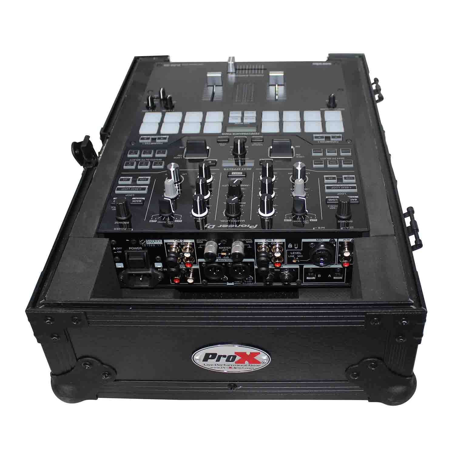 ProX XS-DJMS9BL DJ Flight Case For Pioneer DJM-S9 DJ Mixer - Black on Black - Hollywood DJ