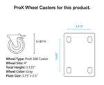 ProX XS-UTL246036W Heavy-Duty Truck Pack Utility Flight Case W-Divider, Tray Kit and 4" Casters - 24"X60"X36" - Hollywood DJ
