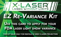 X-Laser EZ Re-Variance Kit for Used and Rental Lasers - Hollywood DJ