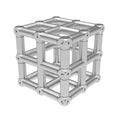 Global Truss DT46-UJB, Six Way Universal Junction Block - Silver - Hollywood DJ