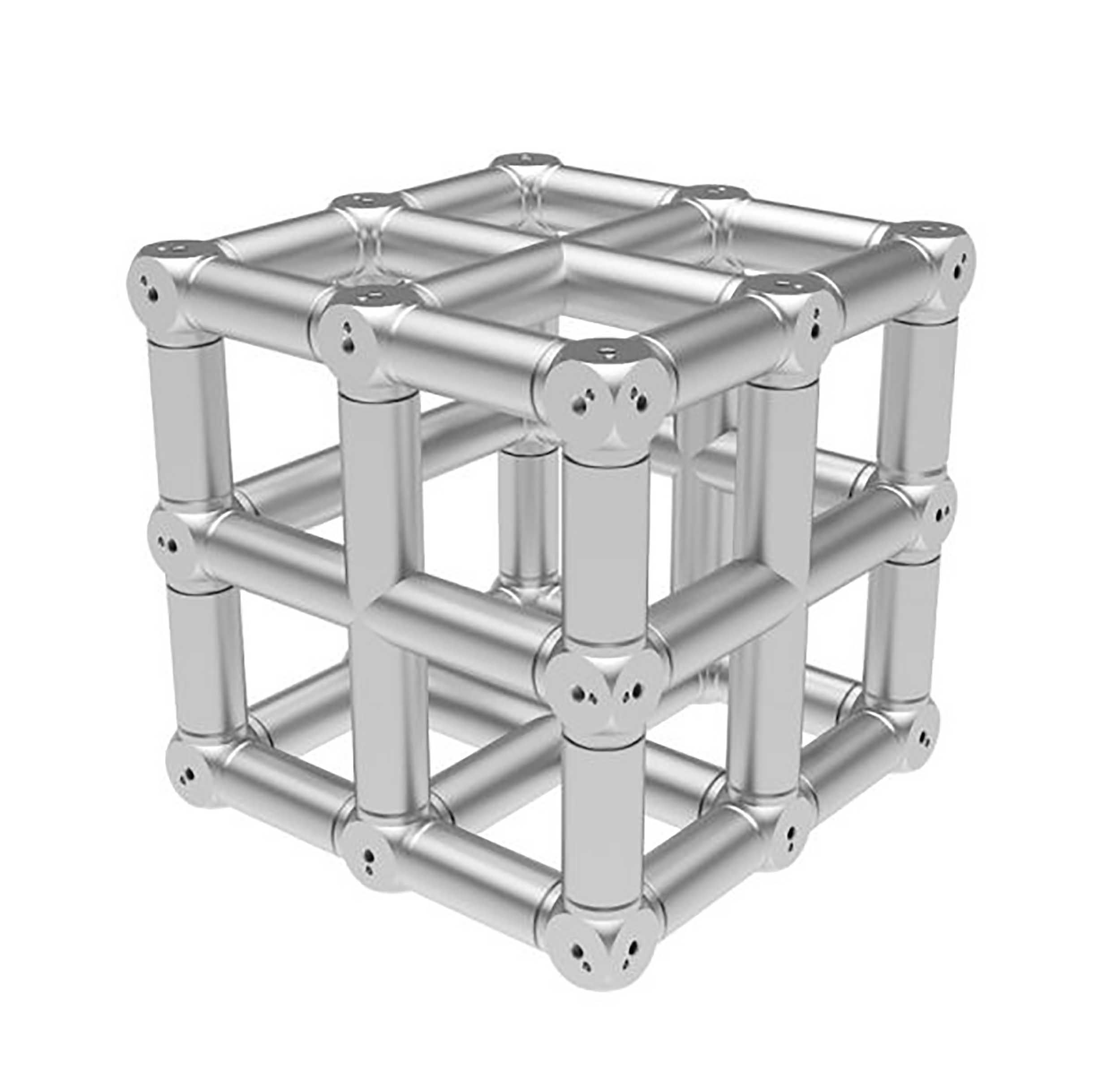 Global Truss DT46-UJB, Six Way Universal Junction Block - Silver - Hollywood DJ