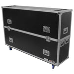 Odyssey FZFSM65W, 60-65″ Flat Screen Monitor Flight Case with Casters - Hollywood DJ