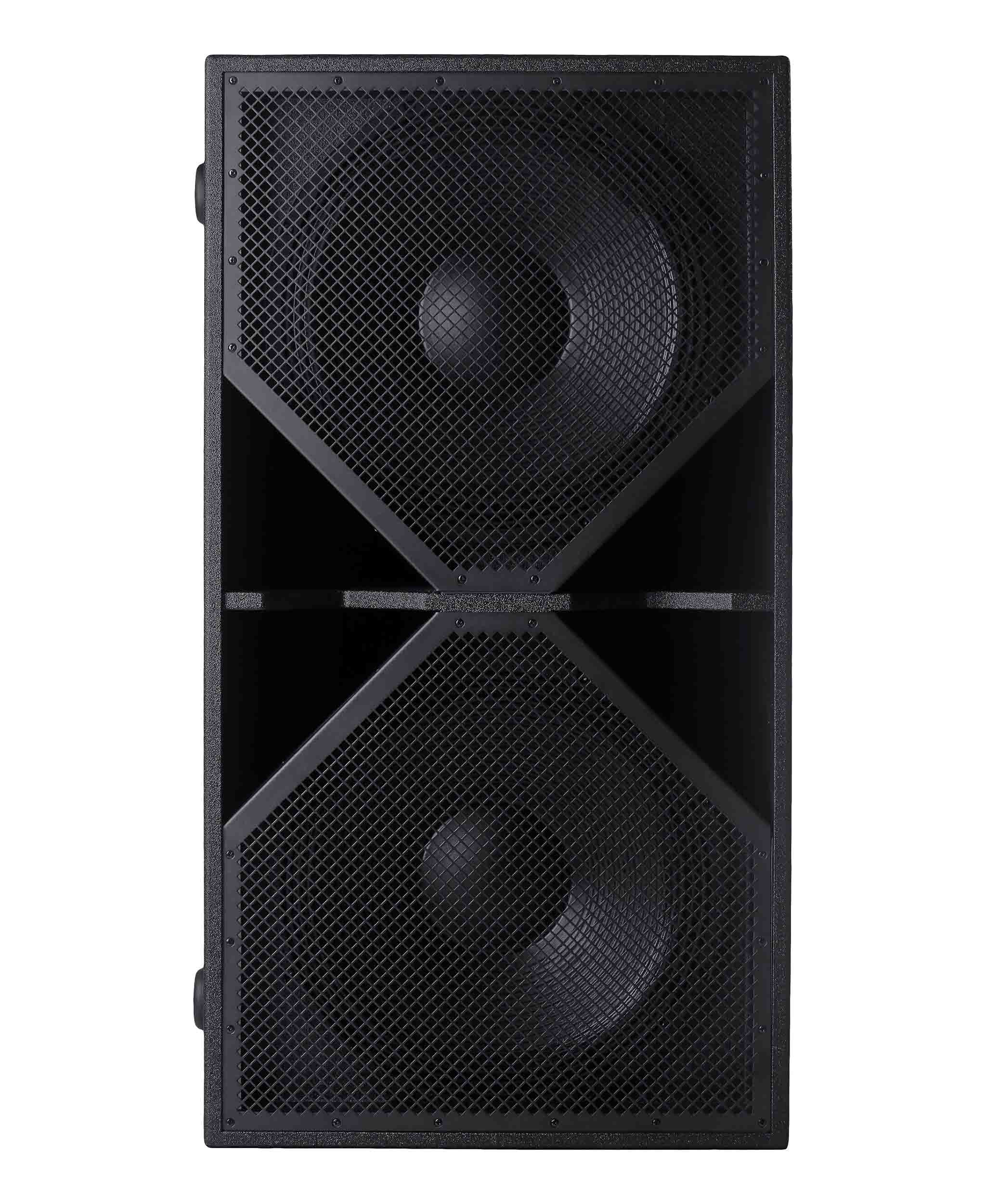 BassBoss BB-ZV28-MK3 Dual 18-Inch Active Subwoofer - Black - Hollywood DJ