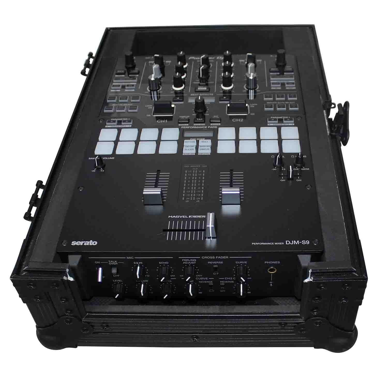ProX XS-DJMS9BL DJ Flight Case For Pioneer DJM-S9 DJ Mixer - Black on Black - Hollywood DJ