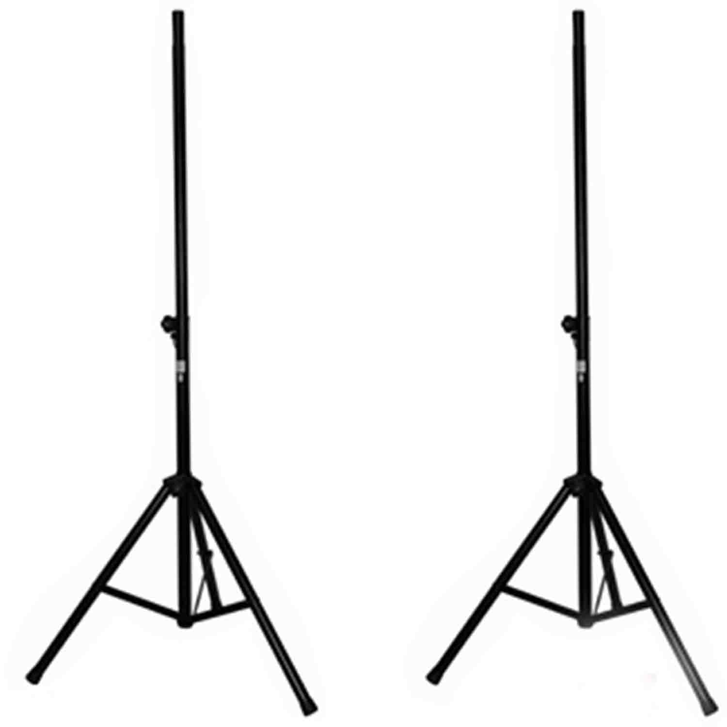 ProX T-SS26P 8' (96") All Metal Speaker Stand Set of 2 with Carrying Case - Hollywood DJ