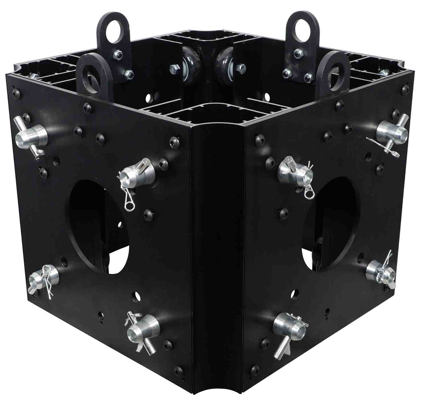 ProX XT-BLOCK-BLK Black Ground Support Sleeve Block for F34 Truss Systems - Hollywood DJ
