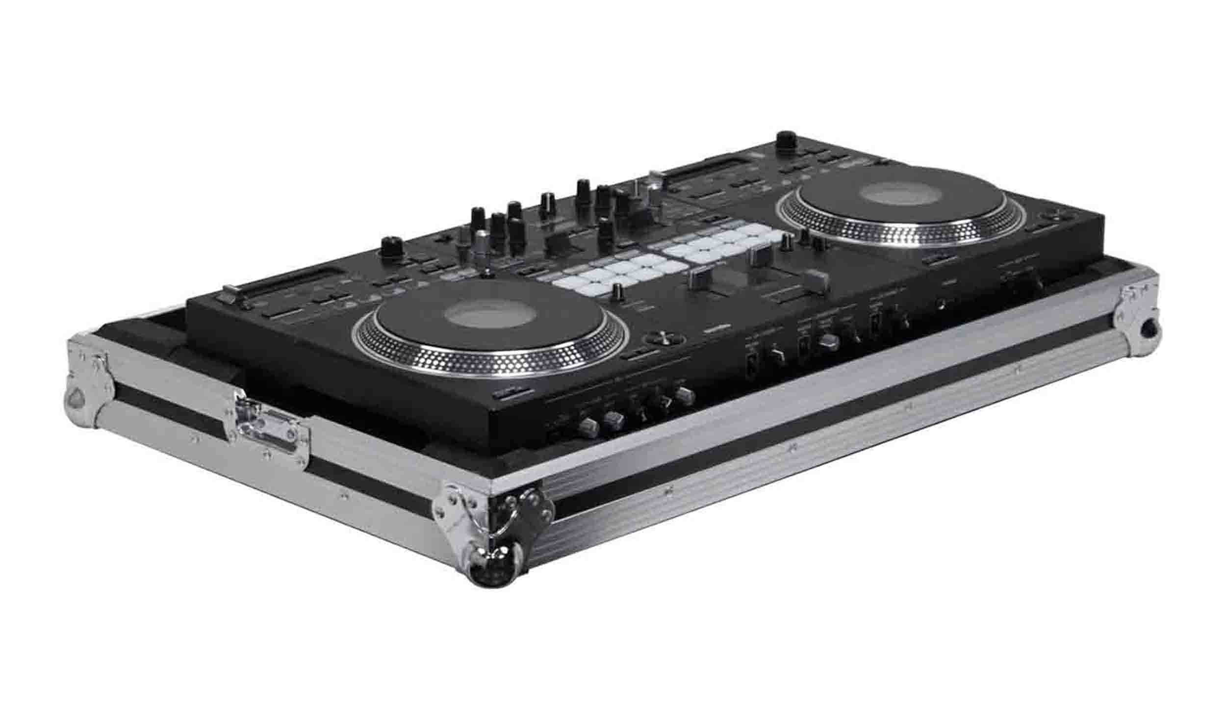 Pioneer DDJ-REV7, 2-Channel DJ Controller Package with Decksaver Cover, Odyssey Flight Case and Headliner Laptop Stand - Hollywood DJ