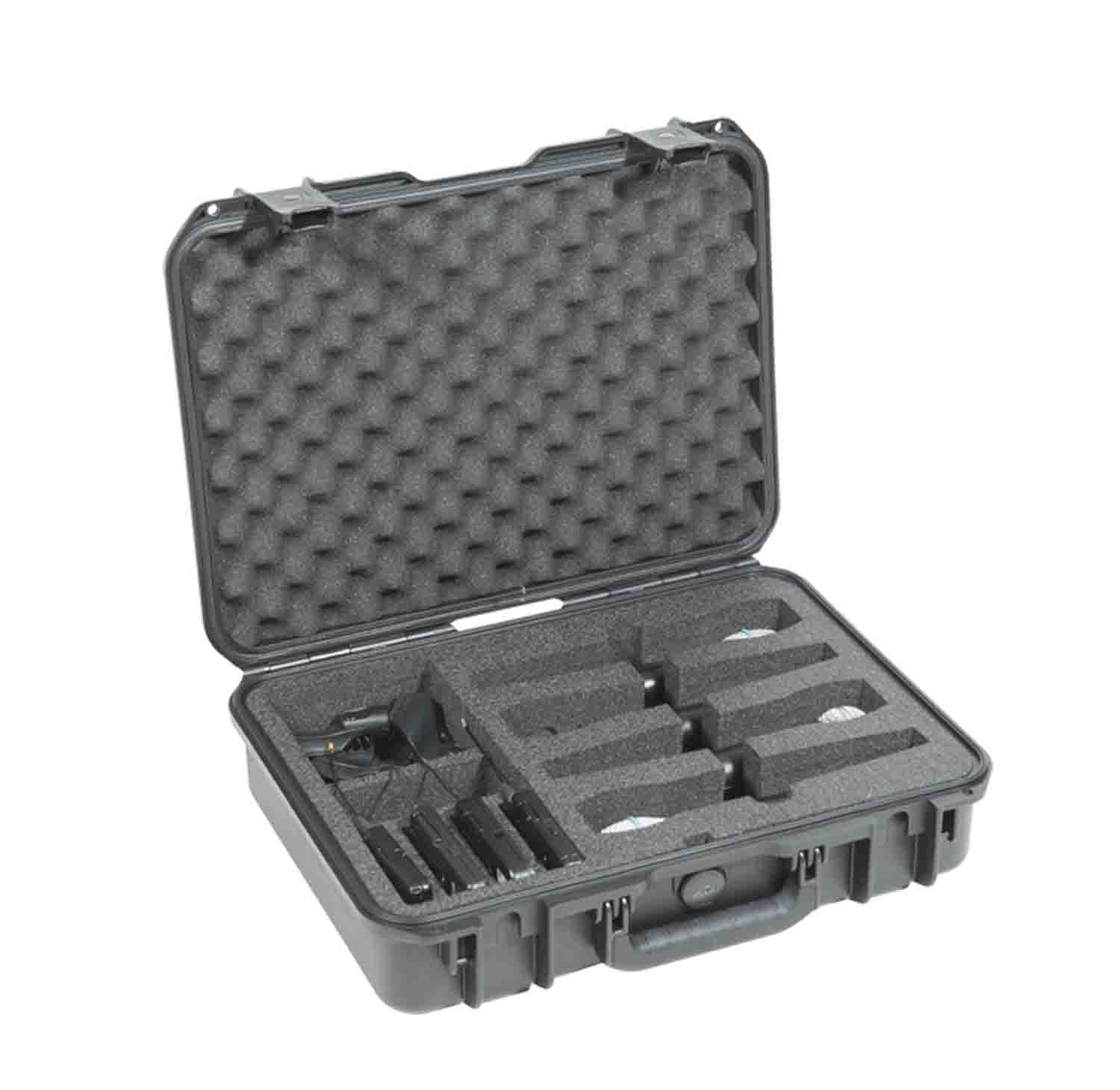 SKB Cases 3i-1813-5WMC iSeries Waterproof Case for 4 Wireless Microphones - Hollywood DJ