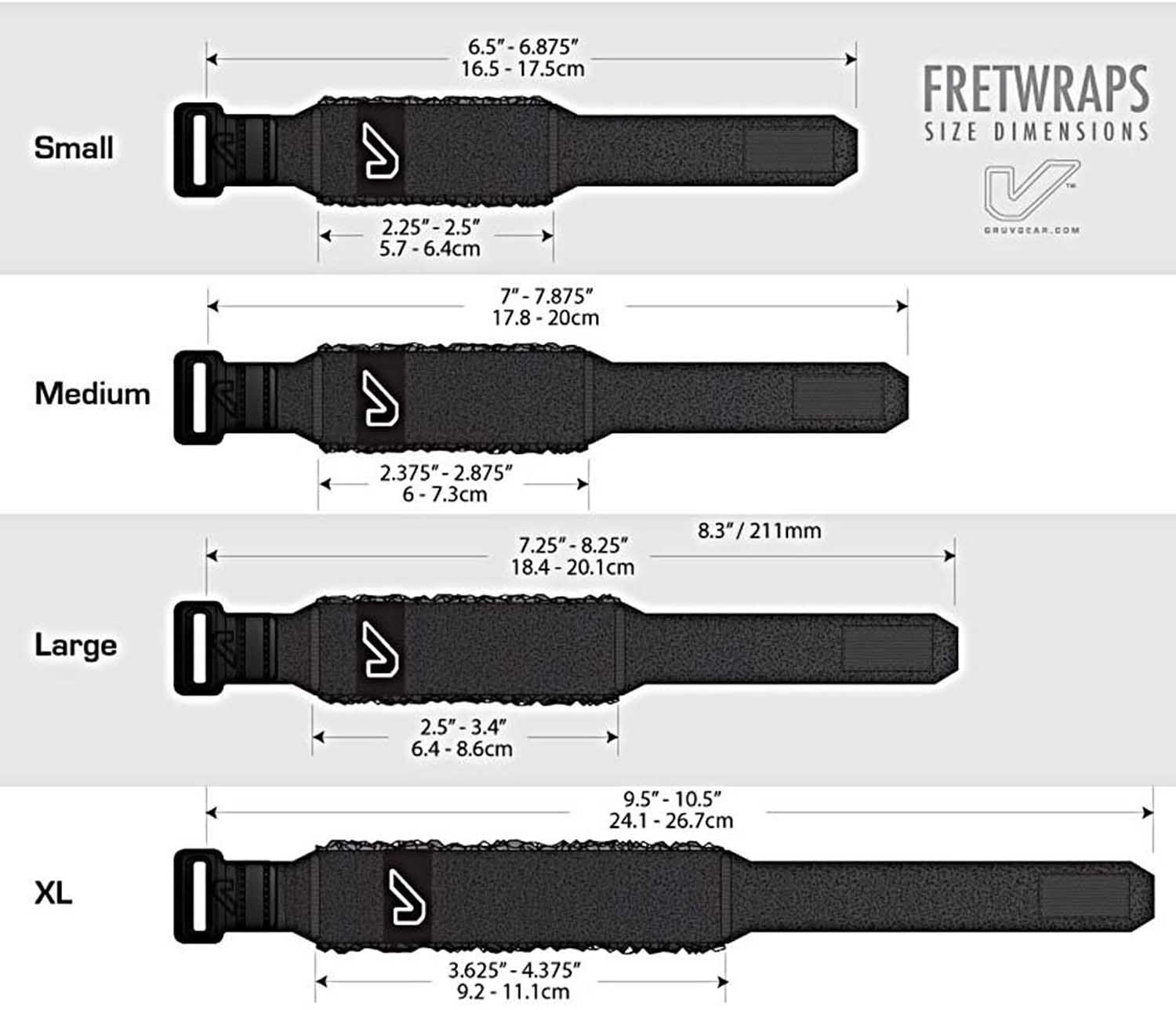 Gruv Gear FW-1PK-MED-SM FretWraps Wood 'Walnut' String Muter 1-Pack (Small) - Hollywood DJ