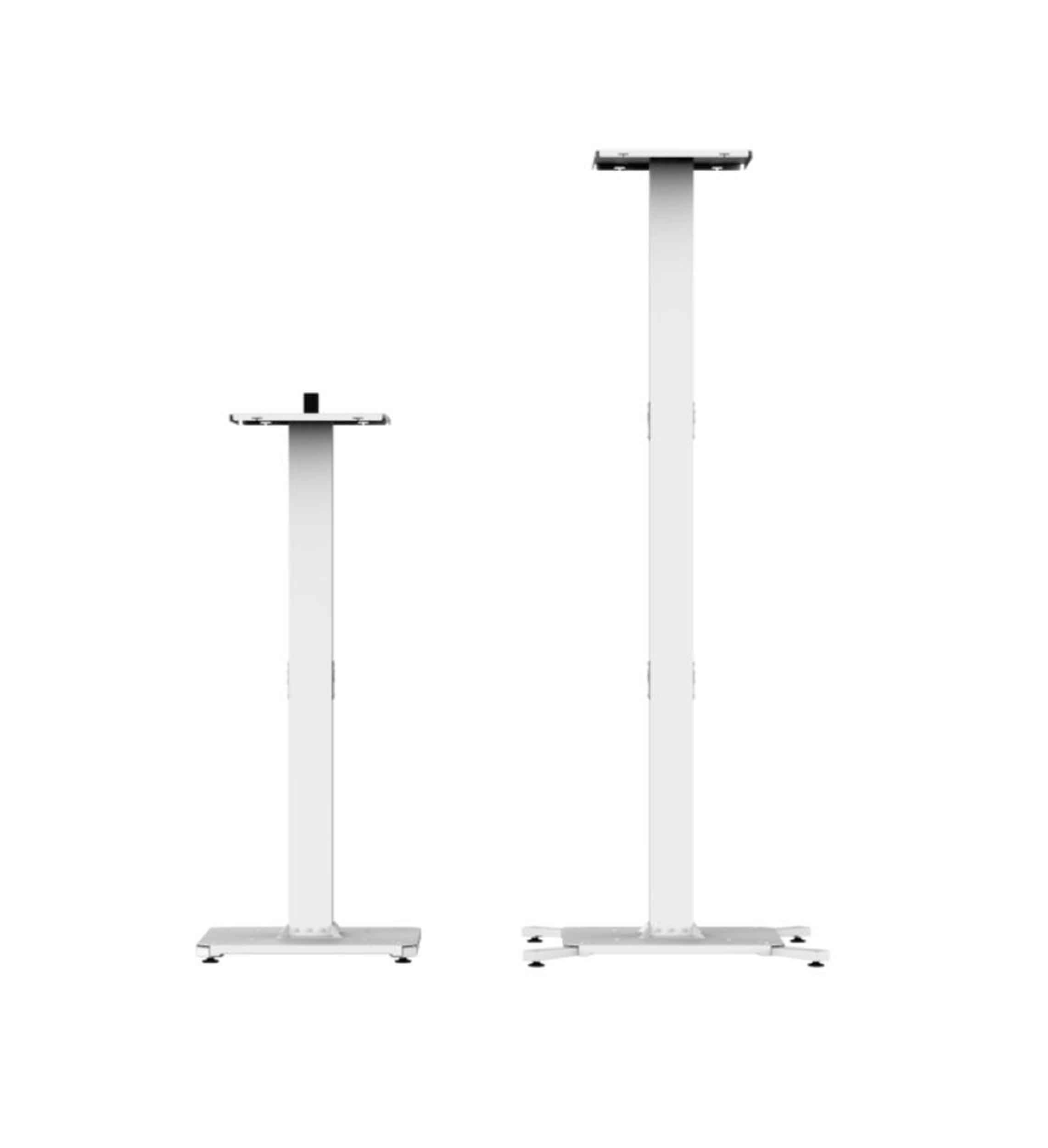 ProX XFH-MHSTANDX2WH Humpter Adjustable Lighting and DJ Stands with Carrying Bags - Pair of White by ProX Cases