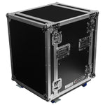 Odyssey FZAR14W, 14U Pro Amp Rack with Casters - Hollywood DJ