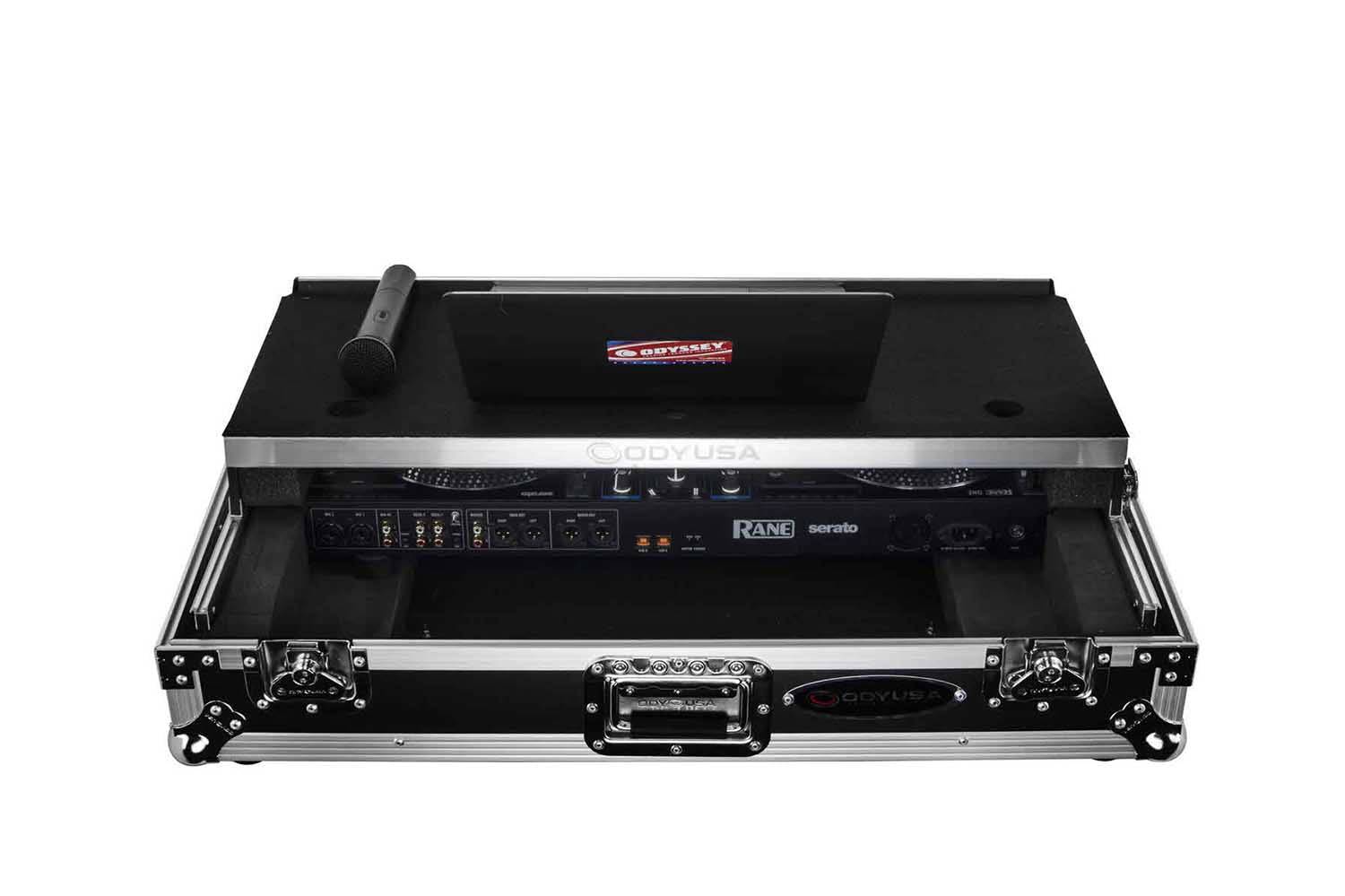 Odyssey FZGSRANEONEW1 DJ Flight Case for Rane One with 1U Rack Space and Glide Platform - Hollywood DJ