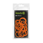 Gravity GRP5555ORG1 Universal Gravity Ring Pack, Electric Orange - Hollywood DJ
