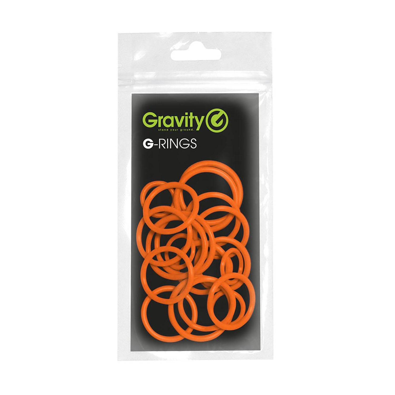 Gravity GRP5555ORG1 Universal Gravity Ring Pack, Electric Orange - Hollywood DJ