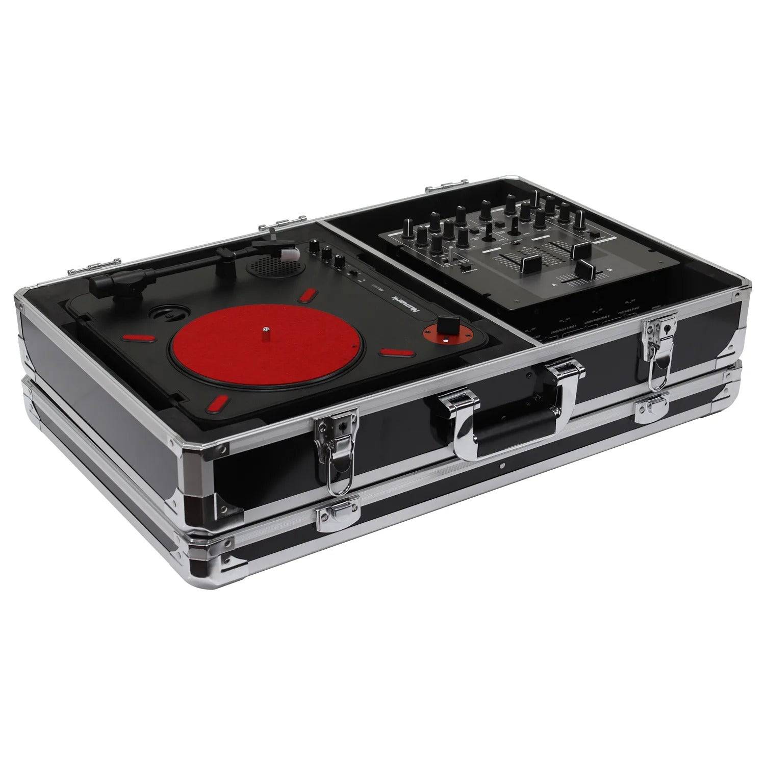 Odyssey KPT01SCBLK, KROM Series Black Numark PT01 Portablist Case With Side Compartment - Hollywood DJ