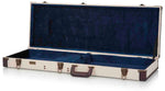 Gator Cases GW-JM ELEC Deluxe Wood Case for Standard Electric Guitars - Journeyman Burlap Exterior - Hollywood DJ
