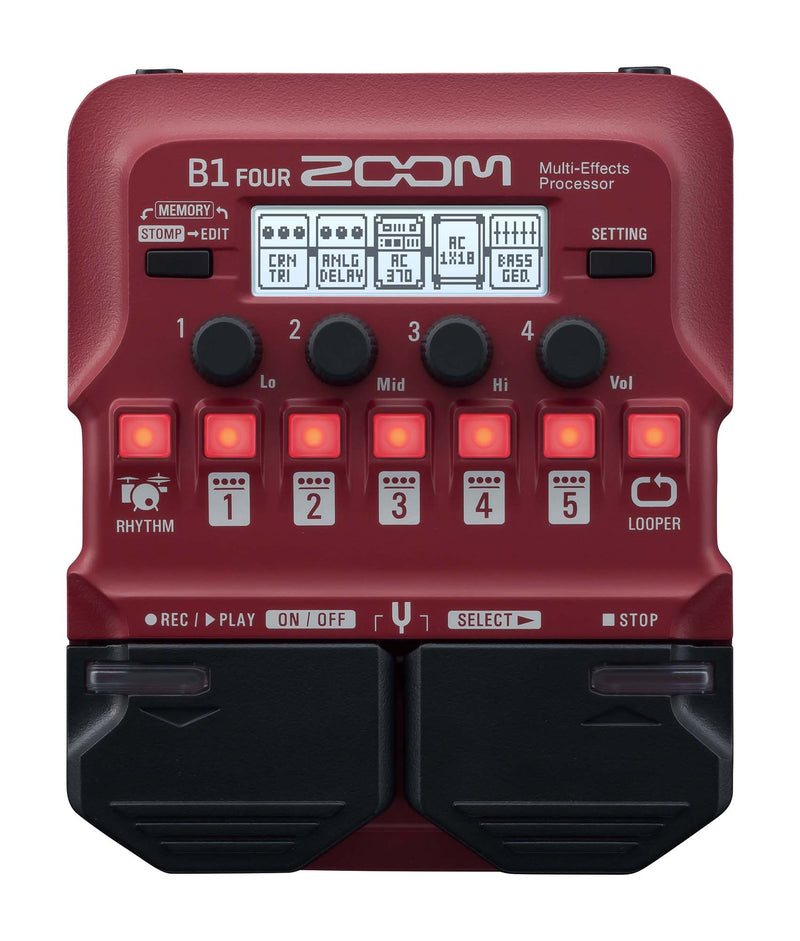 Open Box: Zoom B1 FOUR Bass Multi-Effects Pedal - Hollywood DJ