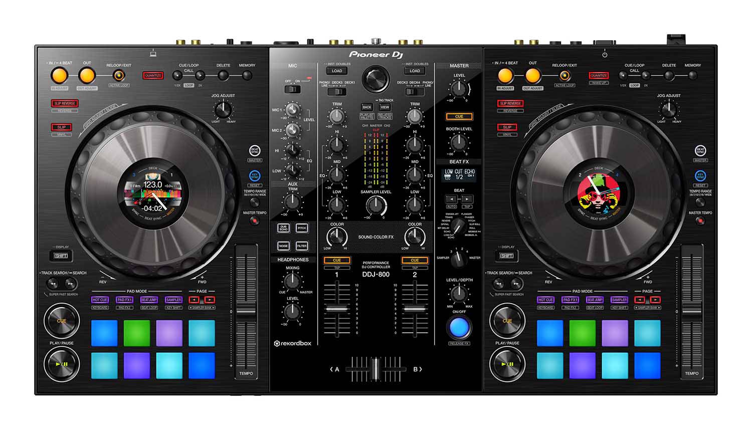 Magma DJ Package with MGA40982 Multi-Format DJ Workstation Case and Pioneer DDJ-800 DJ Controller - Hollywood DJ