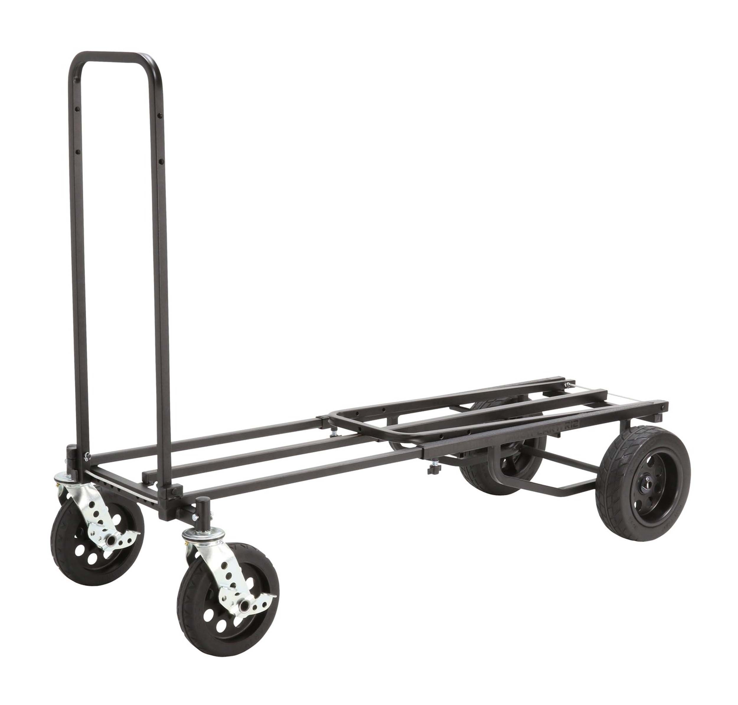 Rock N Roller R12STEALTH 8-in-1 Folding Multi-Cart/Hand Truck/Platform Cart - Hollywood DJ