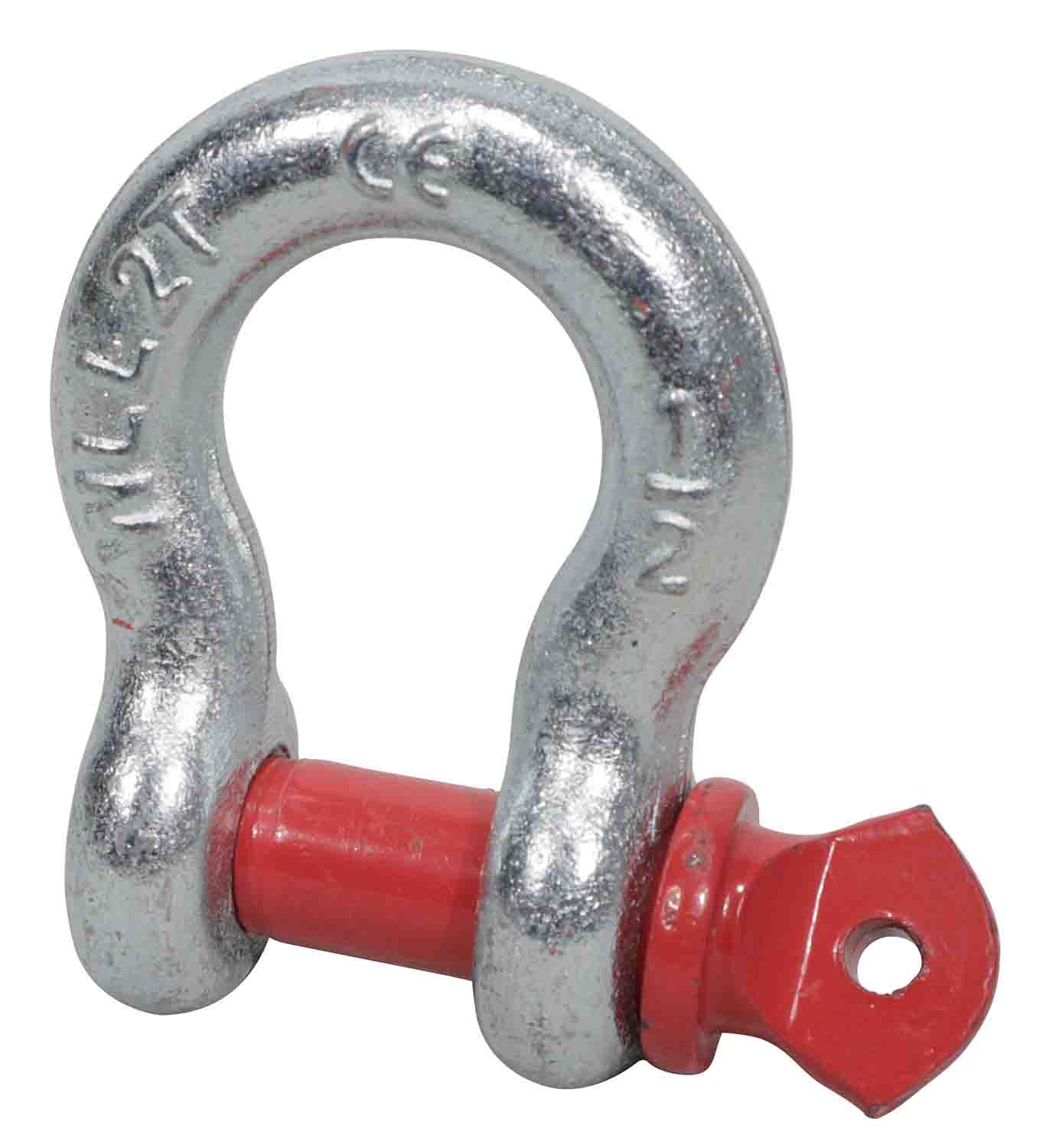 PROX XT-USHACKLE050, 2 Ton 1/2" Galvanized Screw Pin Anchor U Shackle - Hollywood DJ