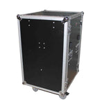 ProX T-18RSPWDT, 18U Vertical Shockproof Rack Case 20 In Deep W-Side Tables and Casters - Hollywood DJ