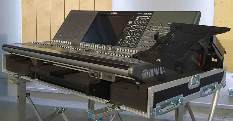 ProX XZF-YPM3 RIVAGE D2X1U Flip-Ready Easy Detachable Retracting DJ Case for Yamaha PM3 RIVAGE Console - Hollywood DJ