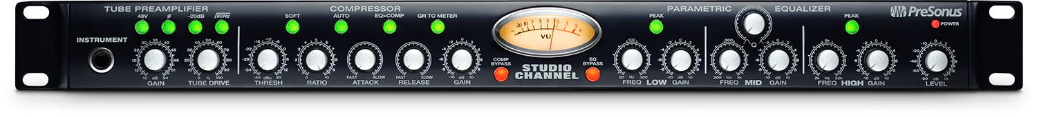 PreSonus STUDIO CHANNEL Vacuum Tube Channel Strip with Class A Preamplifier - Hollywood DJ
