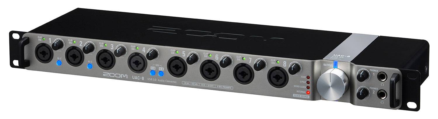 Zoom UAC-8 USB 3.0 Audio Interface With 8 Combo Balanced XLR/TRS - Hollywood DJ
