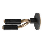 Levy's Leathers LVY-FGHNGR-BRBK Brass Forged Guitar Hanger with Black Leather - Hollywood DJ