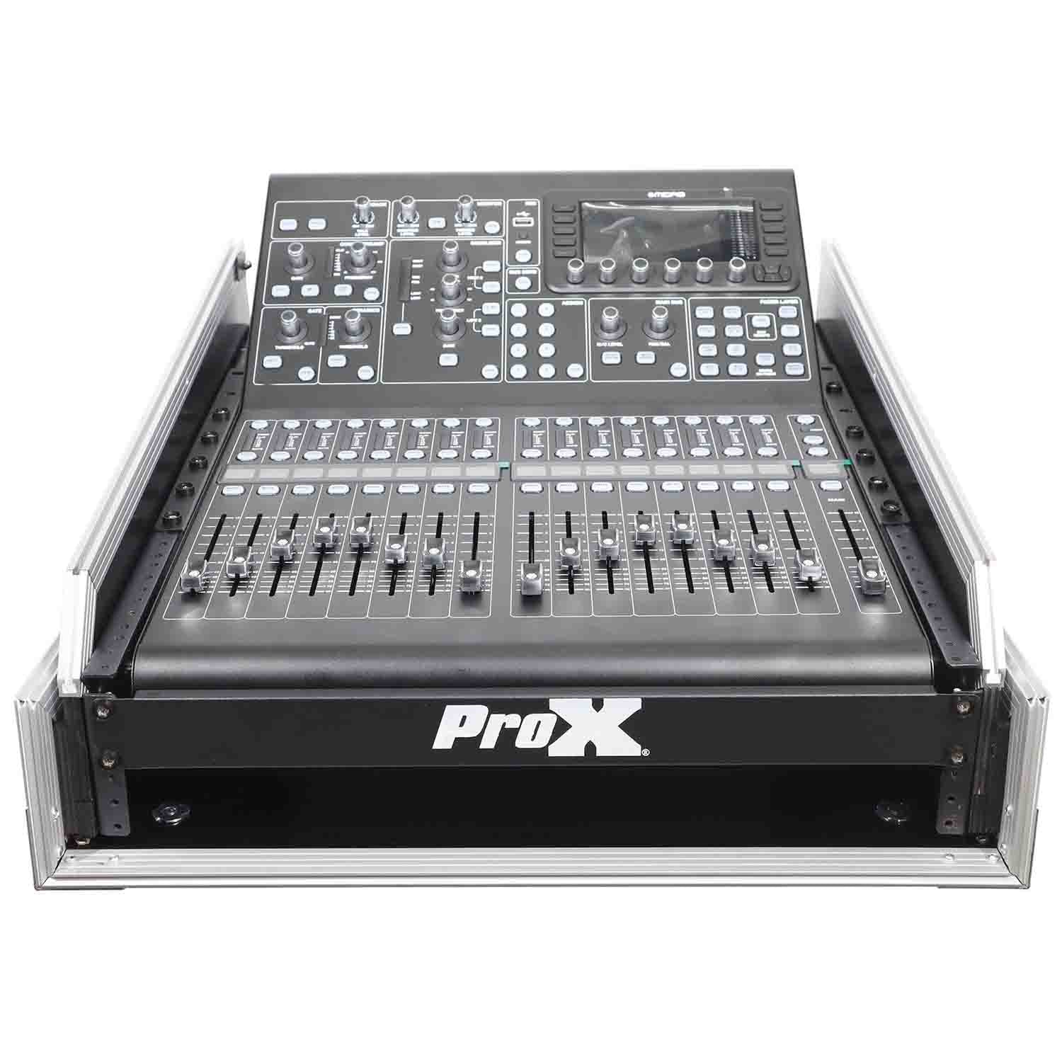 ProX T-2MRSS13ULT DJ Combo Flight Case For 13U Top Mixer-DJ and 2U Rack With Laptop Shelf ProX Cases