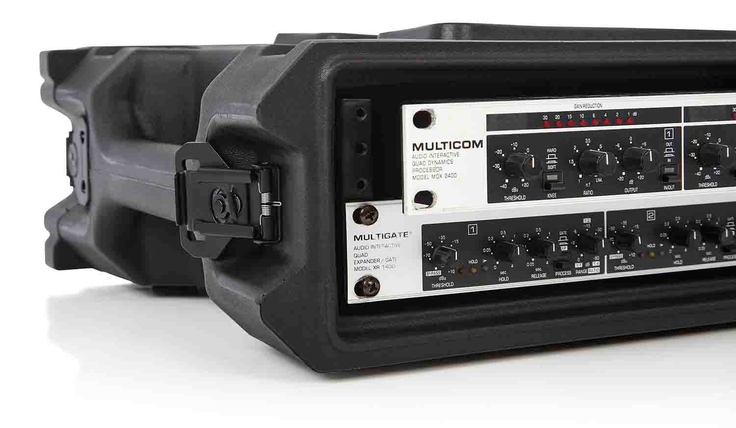 Gator Cases G-PRO-2U-13, 2U Deep Molded Audio Rack Case - 13 Inch - Hollywood DJ