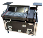 ProX XZF-YDM7EX1U LMA, Flip-Ready Hydraulic Console Easy Retracting Lifting 1U Rack Space Flight Case for Yamaha DM7-EX with wheels by ZCASE - Hollywood DJ