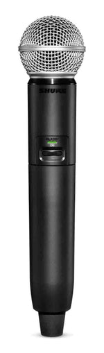 Shure GLXD2+/SM58=-Z3 Digital Wireless Dual Band Handheld Transmitter with SM58 Vocal Microphone - Hollywood DJ