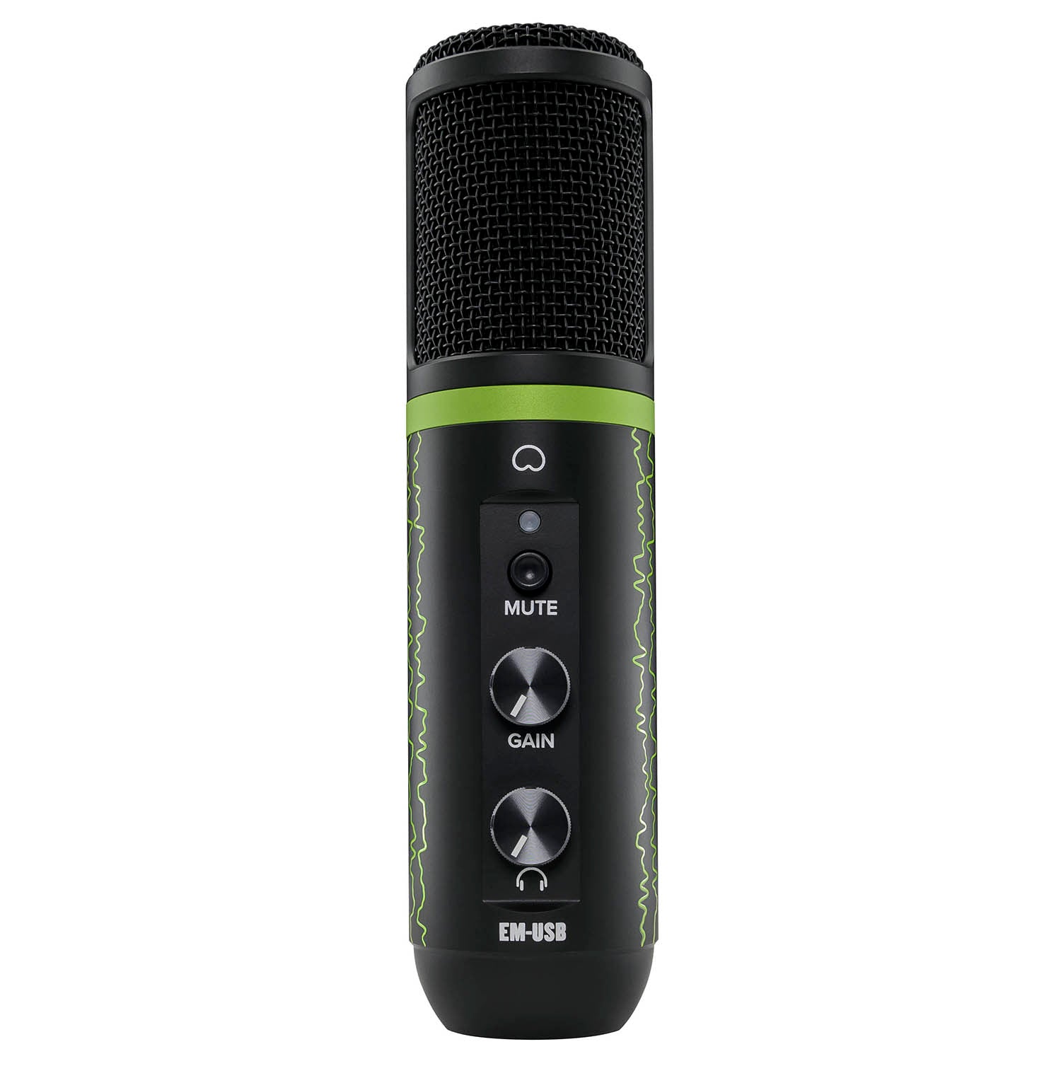 Mackie EM-USB-LTD-GRN Limited Edition USB Condenser Microphone - Green - Hollywood DJ
