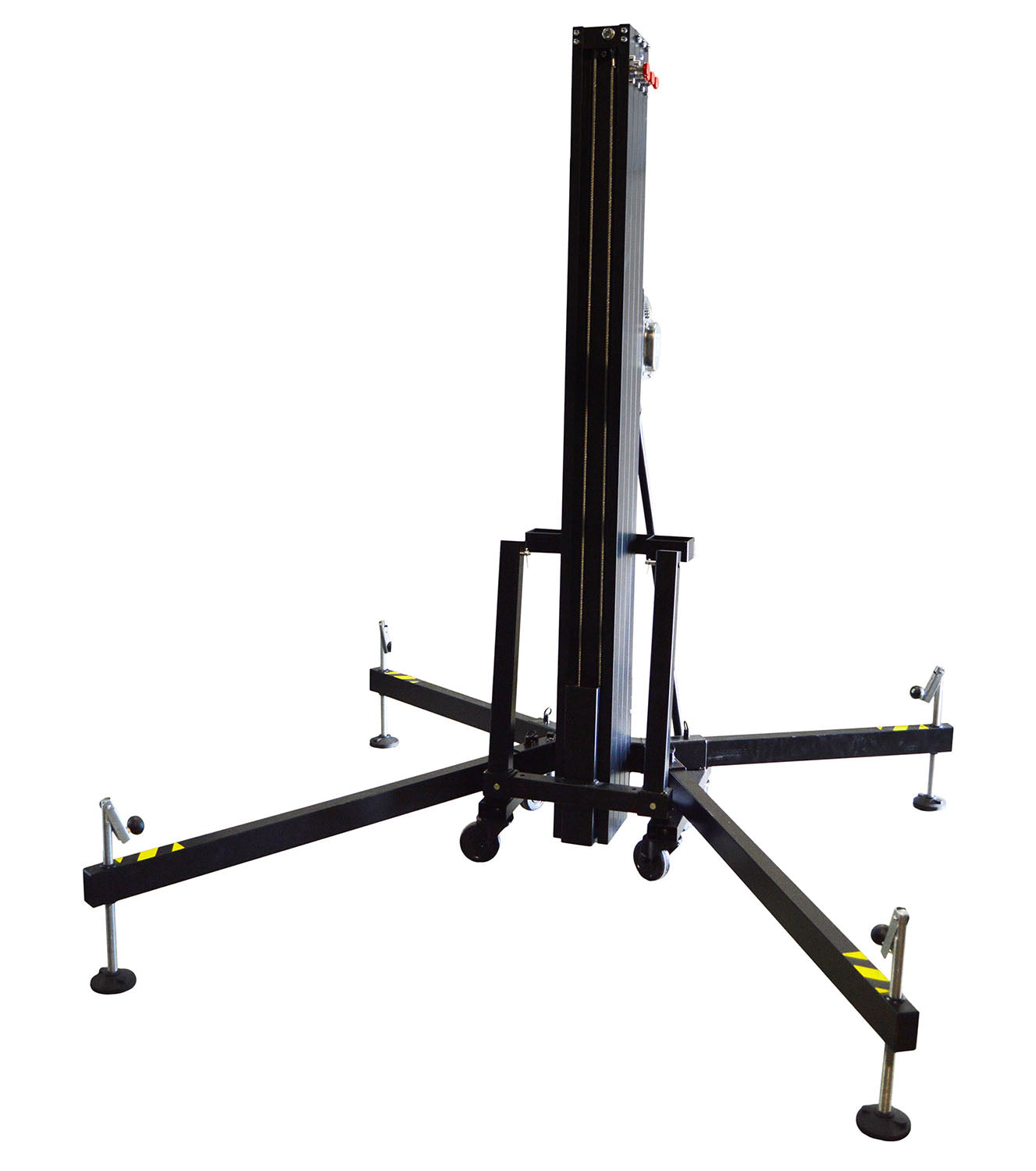 ProX XT-AT04B 16 Feet Frontal Loading Lifting Tower for Line Array System - Black - Hollywood DJ