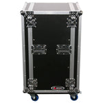Odyssey FZAR20W, 20U Pro Amp Rack with Casters - Hollywood DJ