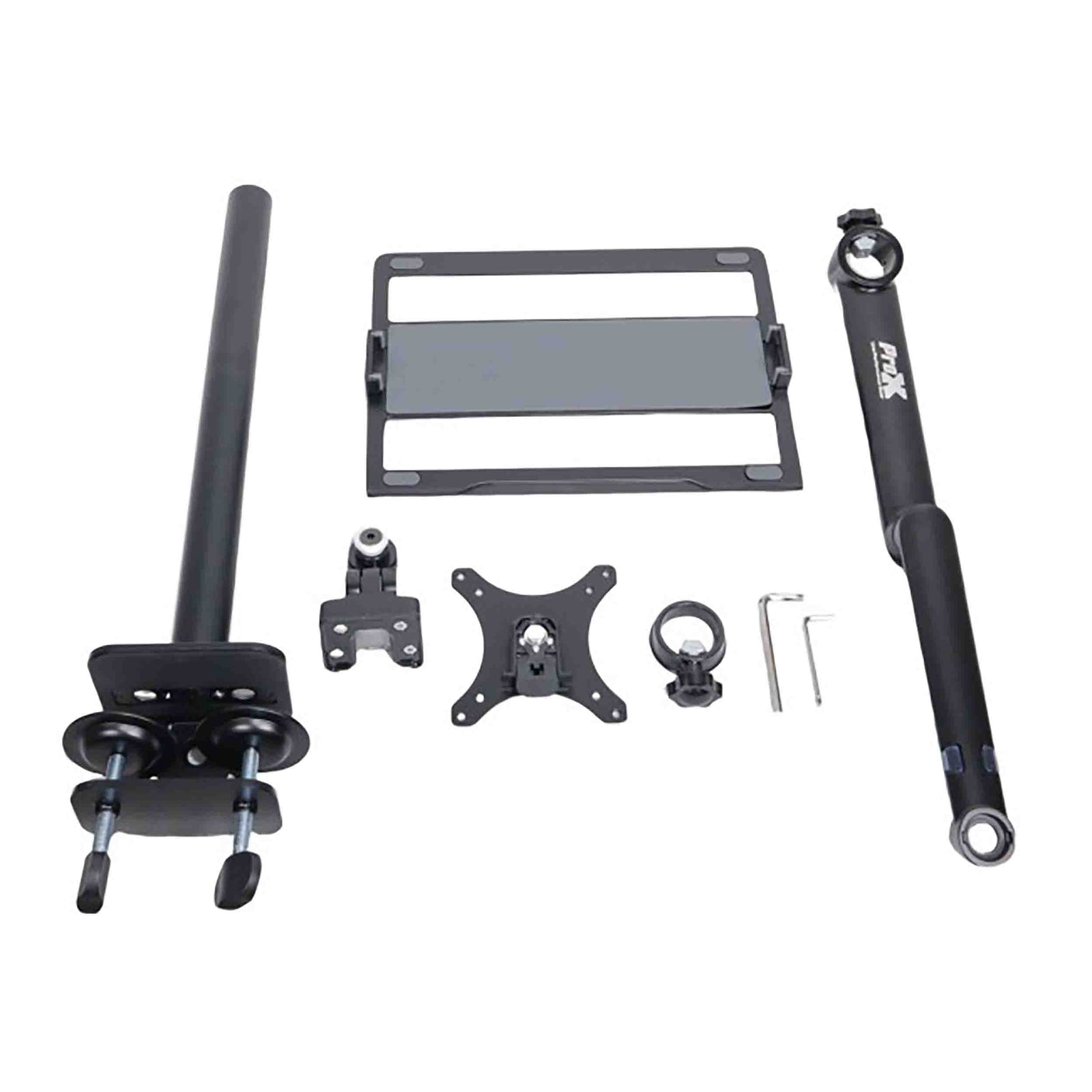 ProX X-FLEXARMBLK Adjustable Arm Mount Stand for 12-17" Laptop,VESA 75X75 and 100X100 fit 17-32" Monitor, Flight Case/Table - Black ProX Cases
