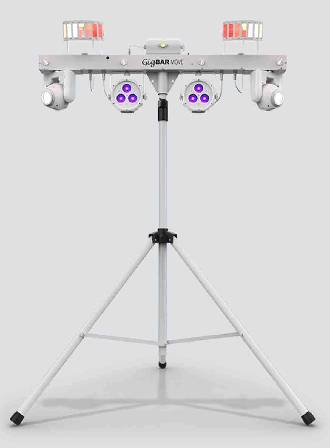 Chauvet DJ GIGBAR MOVE 5-in-1 Lighting System With Pre-Mounted On a Single Bar- White - Hollywood DJ