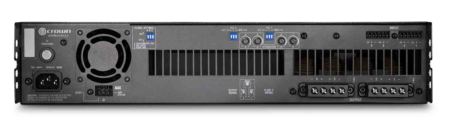 Crown DCi 4|600 4-channel 600W at 4Ω Analog Power Amplifier 70V/100V - Hollywood DJ