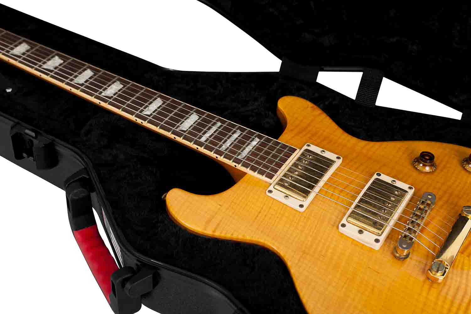 Gator Cases GTSA-GTRLPS Guitar Case for Gibson Les Paul and Single Cutaway Electric Guitars - Hollywood DJ