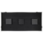 Odyssey FZGSL12CDJWR Black Low Profile 12″ Format DJ Mixer and Two Large Format Media Players Flight Coffin Case with Wheels and Glide Platform Odyssey
