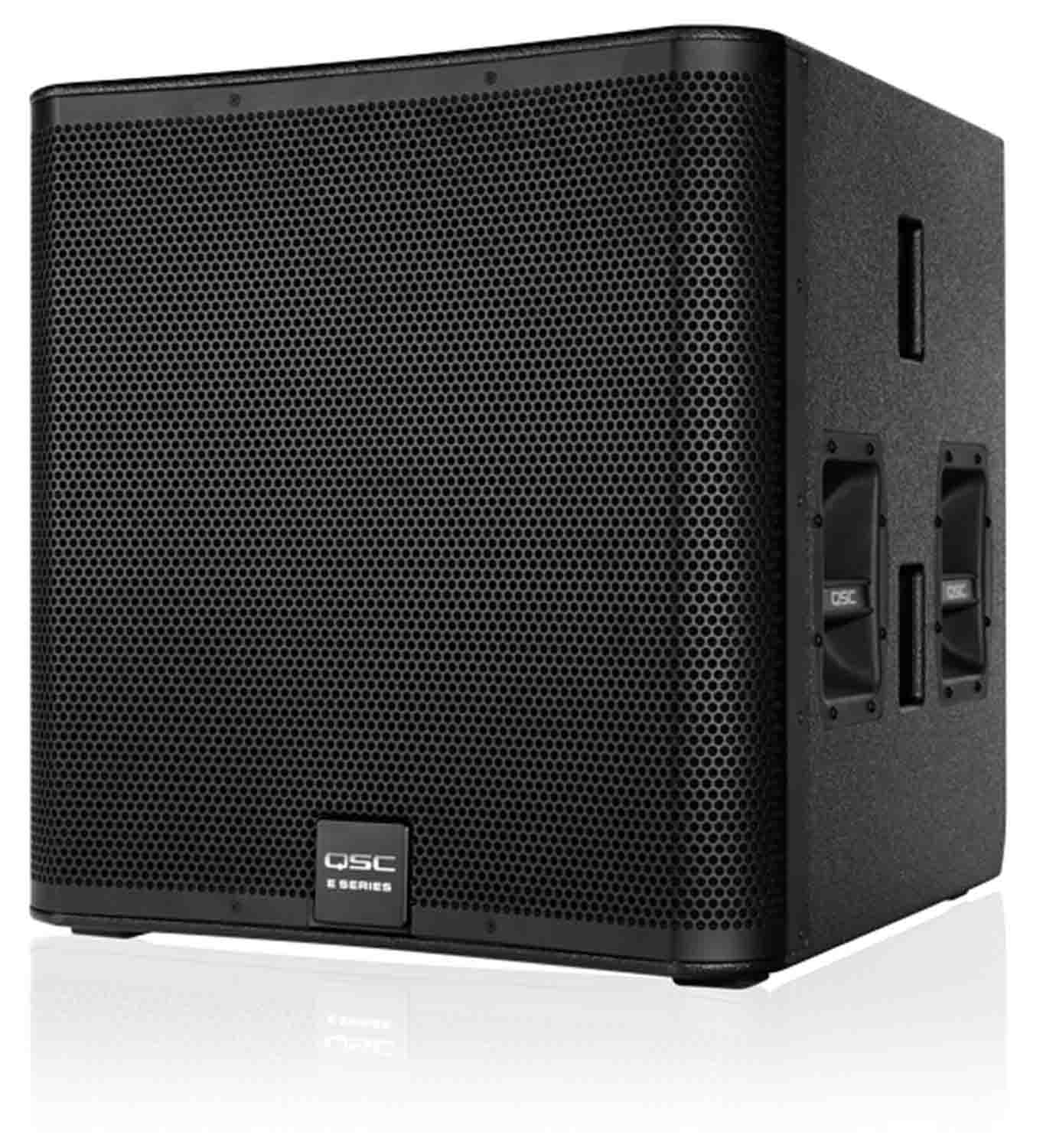QSC E118sw, 18 inches Externally Powered Loud Speakers, Live Sound Reinforcement Subwoofer - Black - Hollywood DJ