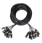 ProX XC-8XLR25 8-Channel XLR3F to XLR3M Balanced Snake Cable - 25 Feet - Hollywood DJ